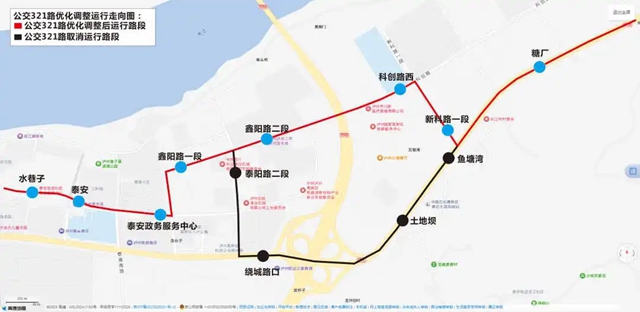 6月17日起，瀘州公交優(yōu)化調(diào)整321路
