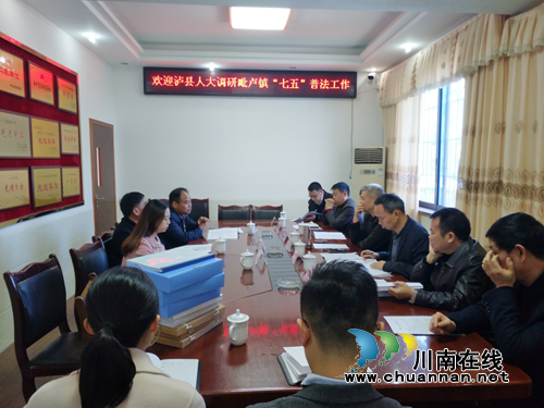 楊懷清率隊調(diào)研瀘縣毗盧鎮(zhèn)“七五”普法工作(圖1)