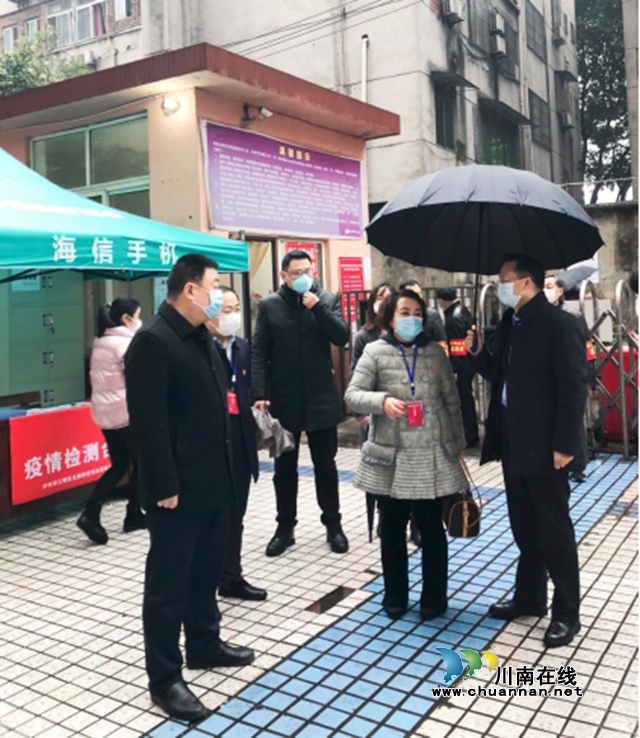 徐斌督導(dǎo)江陽區(qū)北城街道疫情防控工作