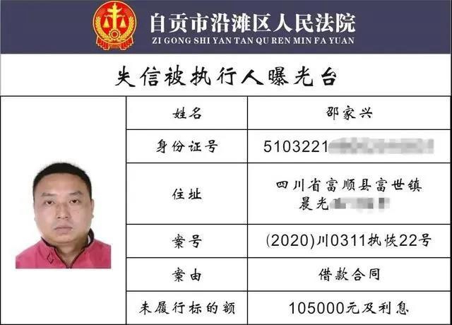 自貢一大批“老賴”名單曝光！有你認(rèn)識的沒?(圖3)