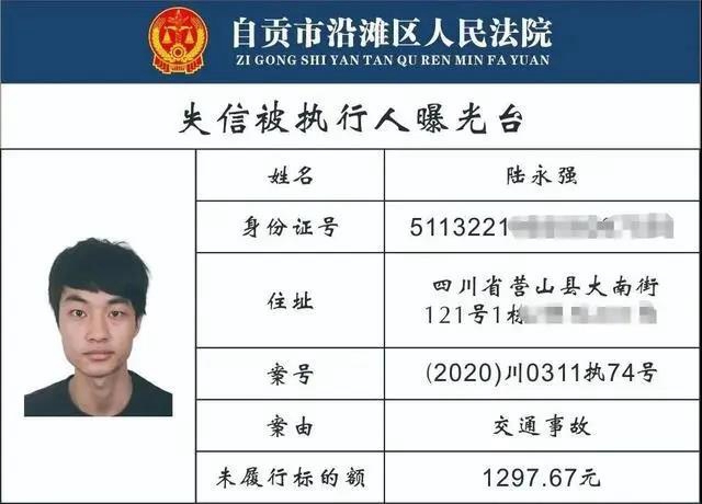 自貢一大批“老賴”名單曝光！有你認(rèn)識的沒?(圖8)