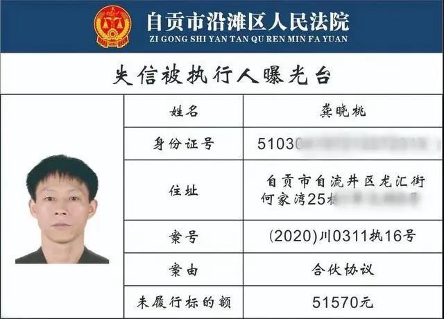 自貢一大批“老賴”名單曝光！有你認(rèn)識的沒?(圖18)