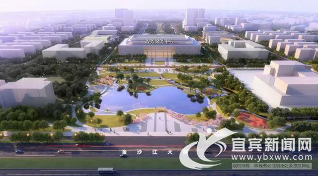 宜賓新區(qū)新景搶先看！未來的政務(wù)服務(wù)中心在這里！(圖3)