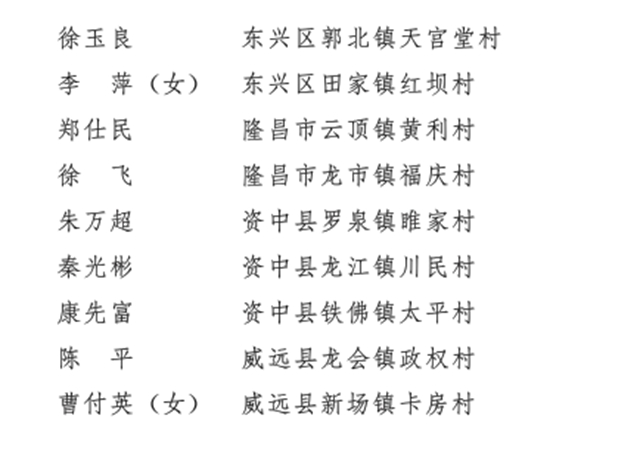 干得漂亮！內(nèi)江這些單位和個(gè)人被省、市命名表?yè)P(yáng)！(圖10)