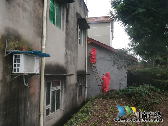馬蜂威脅群眾安全 瀘縣龍城救援隊(duì)為民排憂(圖2)