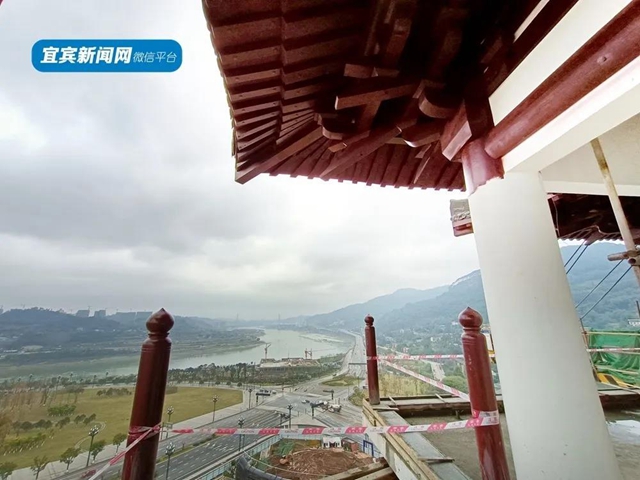 正式亮相！宜賓主城區(qū)又一新地標(biāo)來了！唐式樓閣，古色古香！(圖8)