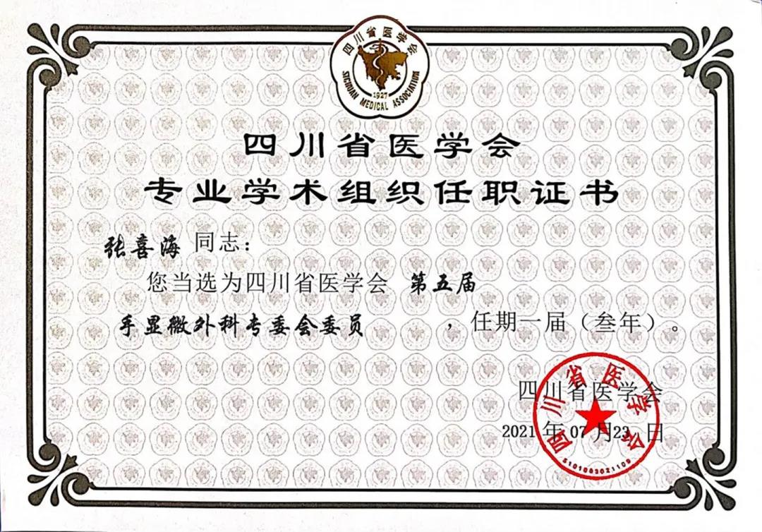 西南醫(yī)大附屬醫(yī)院陽運康教授當選手顯微外科專委會主任委員(圖4)