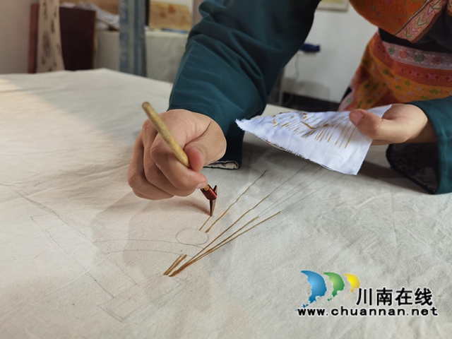 古藺：非遺蠟染工藝獻(xiàn)禮建黨百年(圖6)