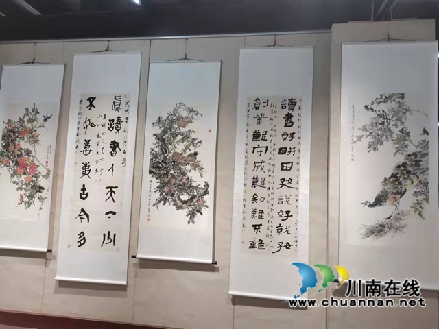 合江籍藝術(shù)家王乾林、張昌煒書畫作品在瀘展出(圖4)