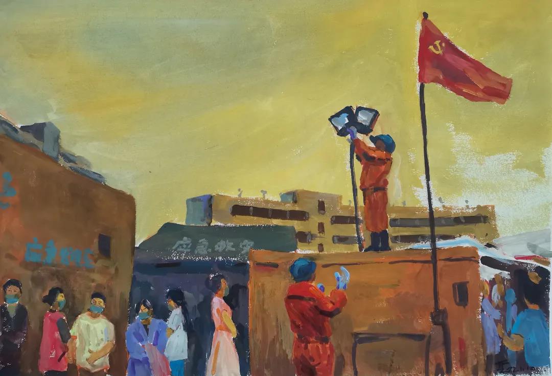 領(lǐng)略藝術(shù)之美！瀘縣抗震救災(zāi)重建美術(shù)作品亮相(圖2)